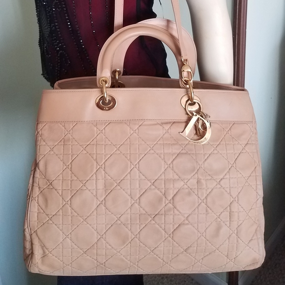 Christian Dior Extra large Lambskin Two way bag - Picture 1 of 16